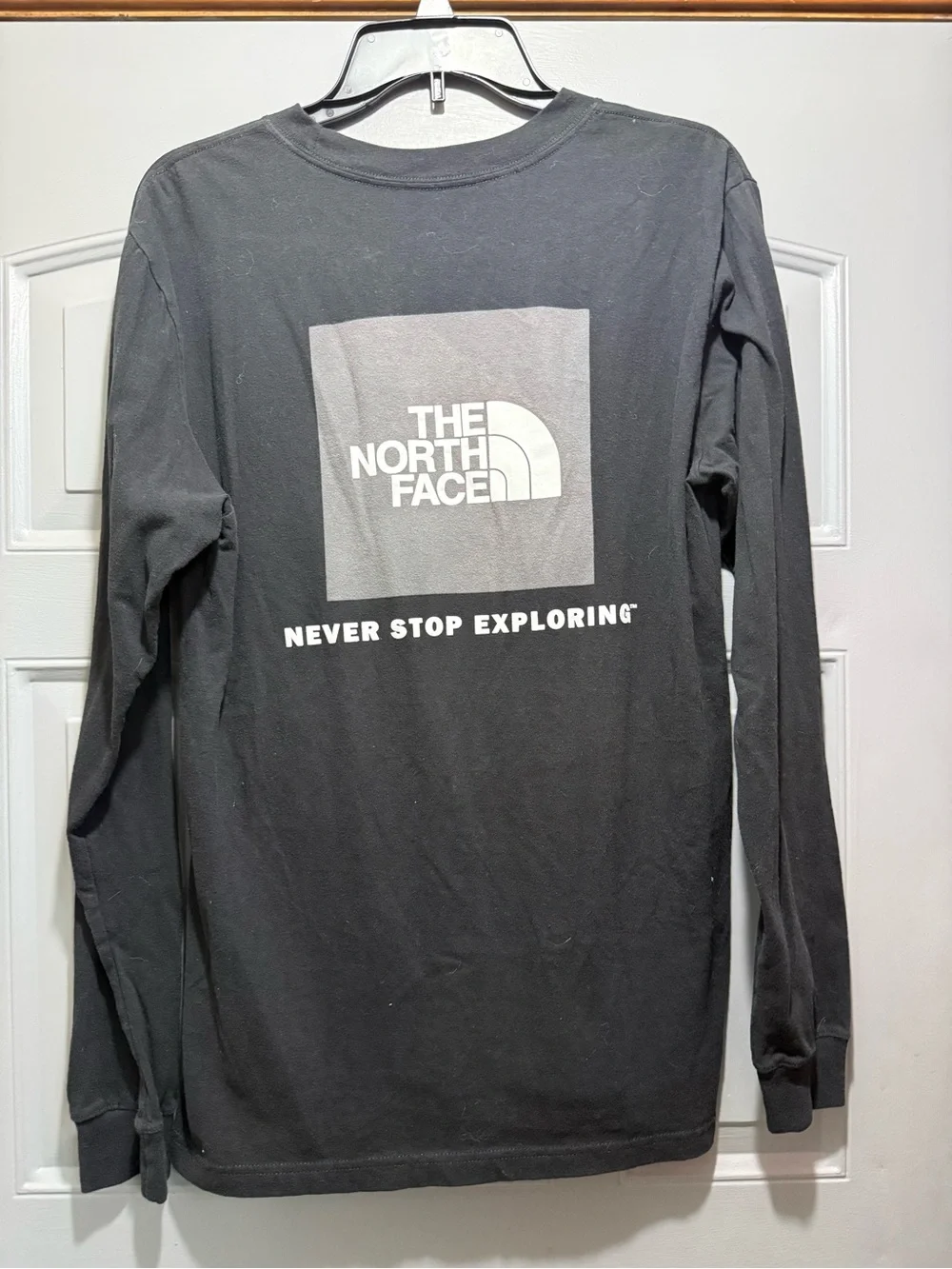 The North Face Black Long Sleeve Logo Shirt (men’s small) -Never Stop Exploring